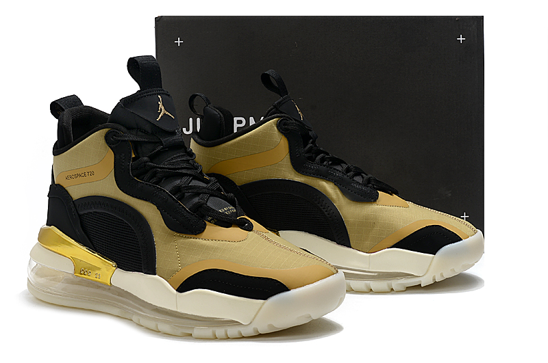 Air Jordan Mars 720 Yellow Black Gold Shoes